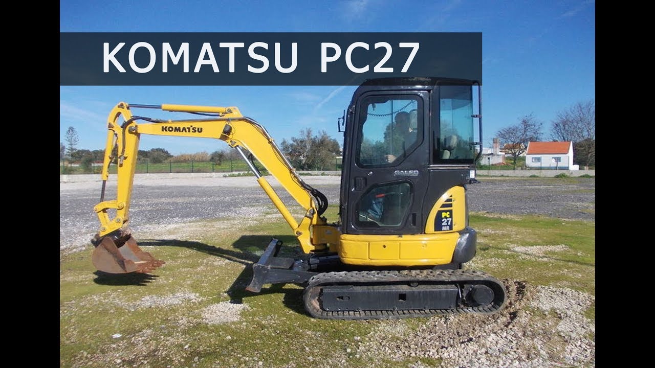 Обзор мини-экскаватора KOMATSU PC27 | Спецтехника из Европы.
