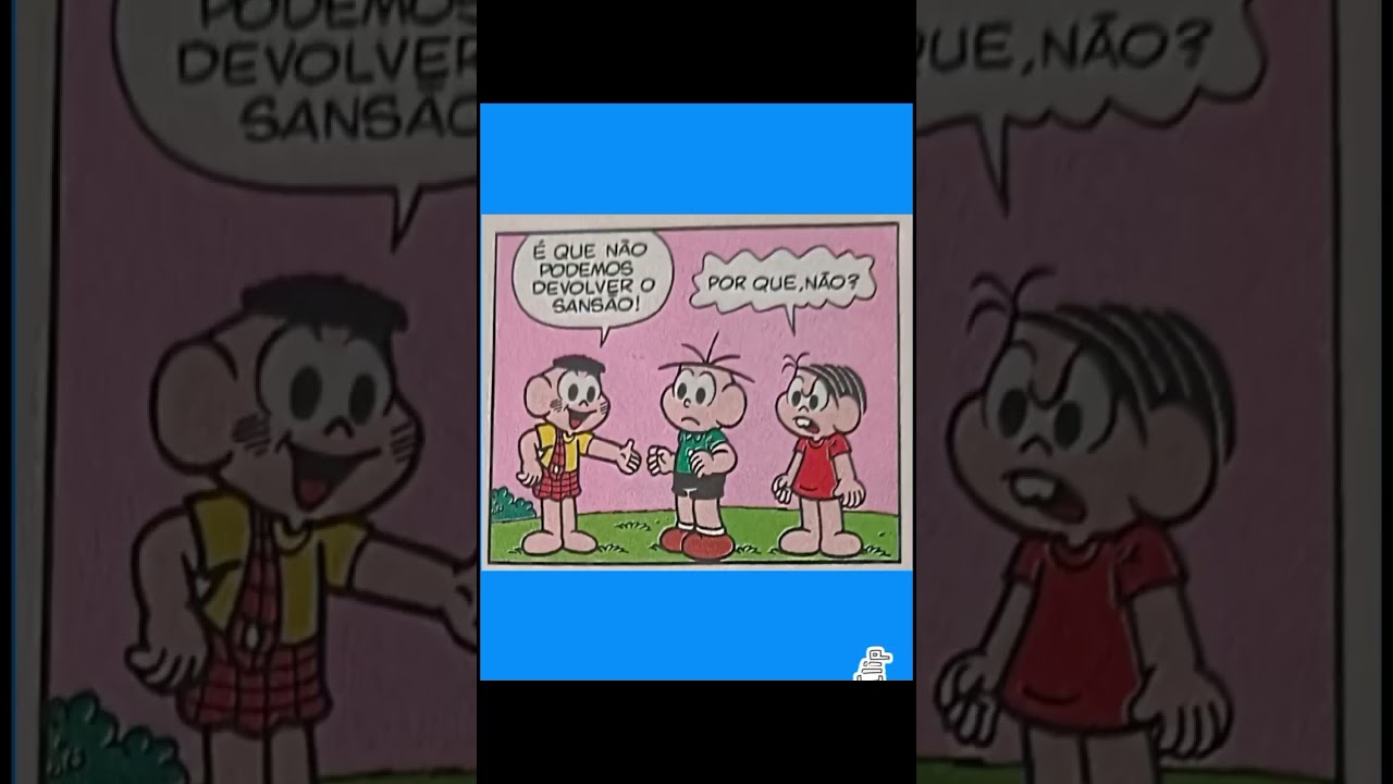 Cascão e Cebolinha em algo mais emocionante do que observar formigas