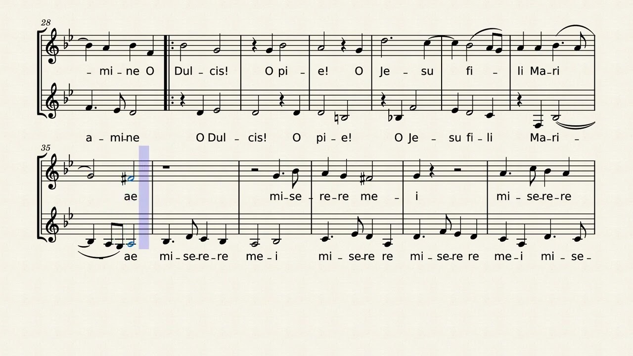 William Byrd Ave Verum Corpus (ALTO et SOPRANE)