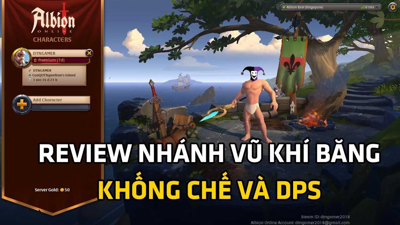 Review nhánh vũ khí FROST (băng) PVP PVE Cực khỏe | Albion online