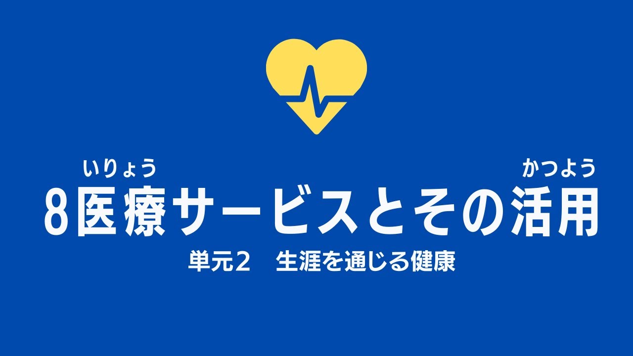 【15分】8.医療サービスとその活用：高校保健授業