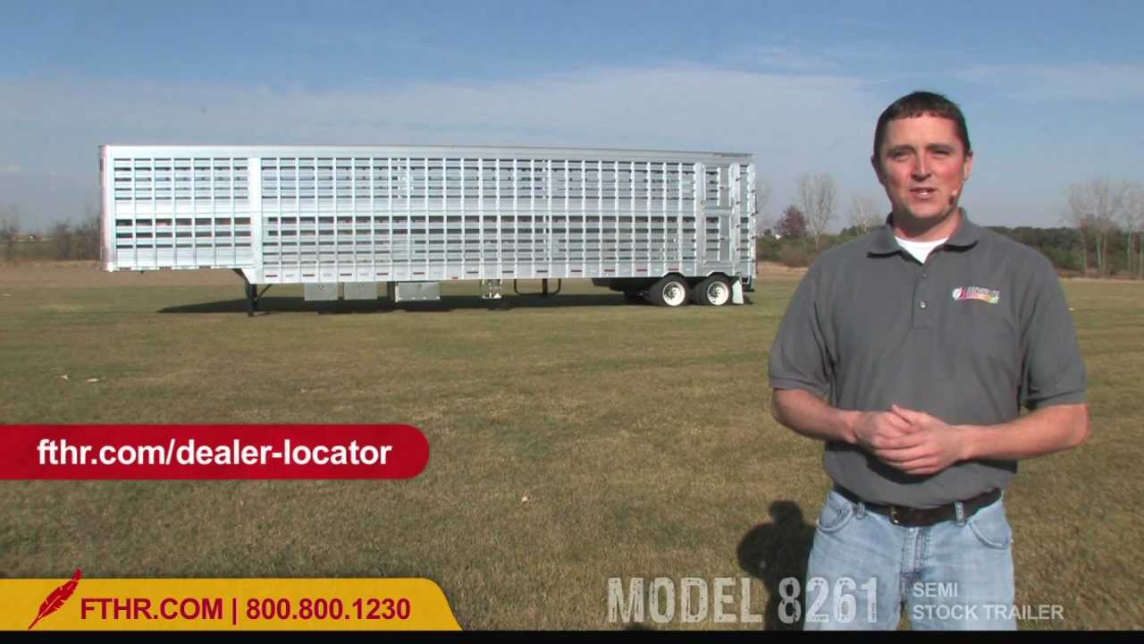 For the Pros - Tour the Semi Livestock Trailer Featherlite Model 8261
