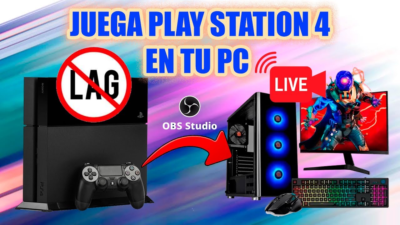 JUEGA PLAY 4 EN PC CON OBS, SIN LAG DE AUDIO Y VIDEO 2023