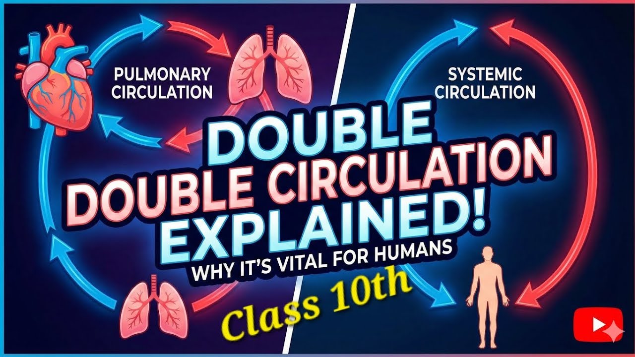 Describe double circulation in human beings Why is it necessary?#class10th #biology #science #ncert 