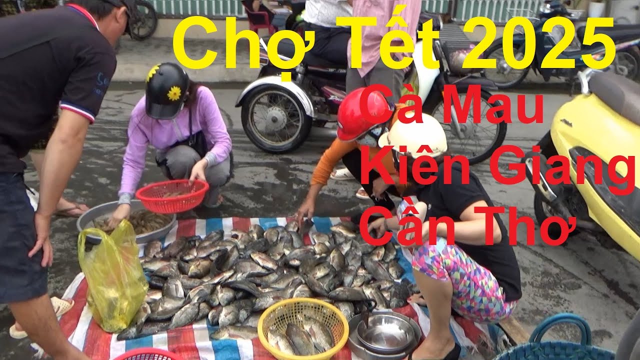 Chợ Tết Cà Mau Cần Thơ Và kiên Giang 2025/market, Vietnam New Year Market