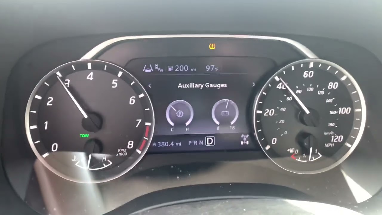 Nissan Frontier 2022 Tow Mode demonstration