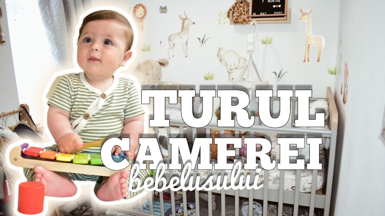 🍼TURUL CAMEREI bebelusului (BEFORE & AFTER ) | Cum am decorat o camera mica?🦁