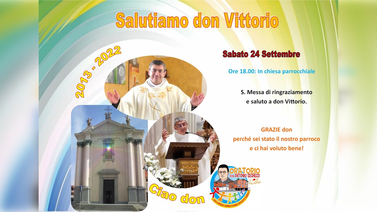 Saluto Don Vittorio Rossi - Paladina - 24/09/2022