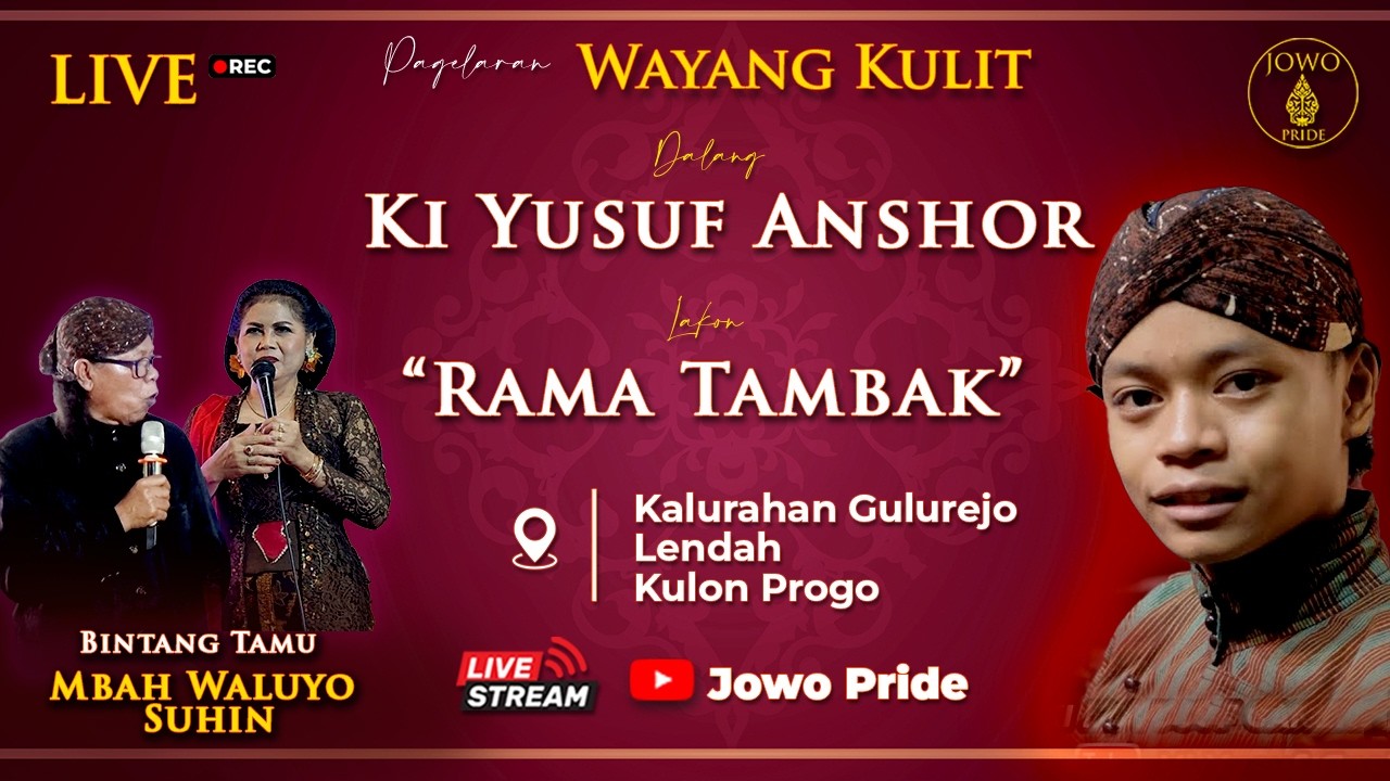 🔴Wayang Kulit Ki Yusuf Anshor Khoirudin BT Mbah Waluyo & Suhin Lakon Rama Tambak | Kulon Progo