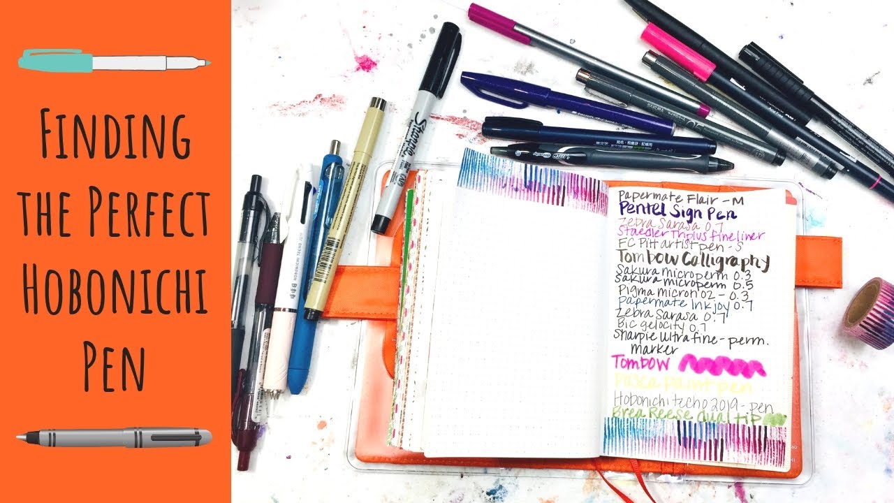 Testing out Pens and Markers for my 2019 A6 Hobonichi Techo Planners! - Tomoe River Paper