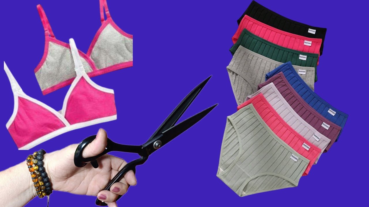 ✅Как быстро и легко сшить нижнее белье самостоятельно из остатков ткани.