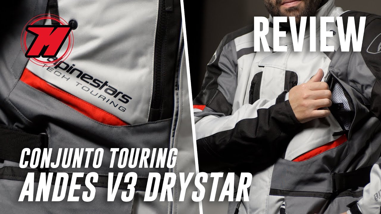 Chaqueta de moto ALPINESTARS Andes V3 Drystar, ⛰️🏍️ ¡perfecta para viajar TODO EL AÑO!