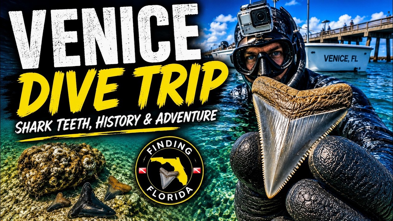 We Found Some INCREDIBALE Shark Teeth Diving Venice, Florida