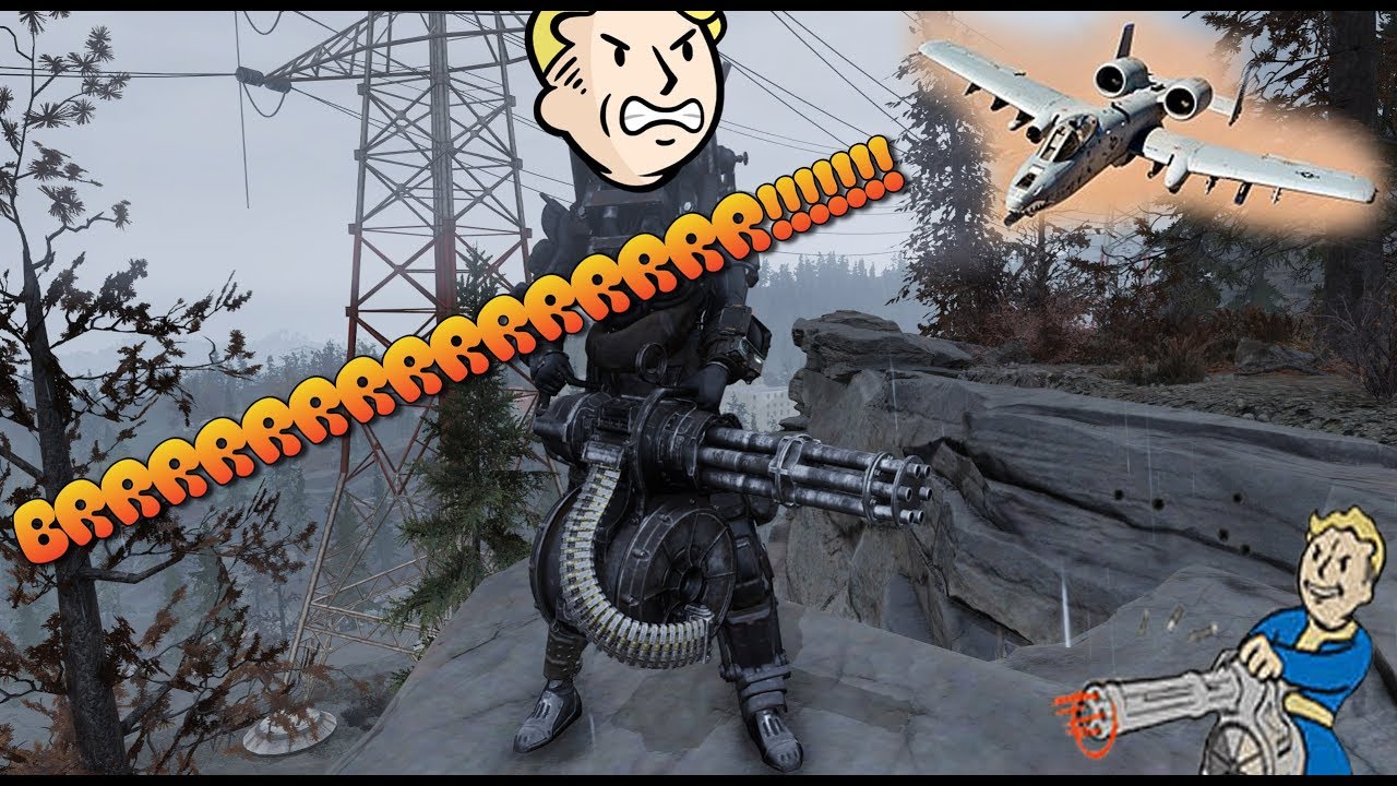 MAX LEVEL 2 shot Explosive Minigun! || Weapon Showcase || Fallout 76
