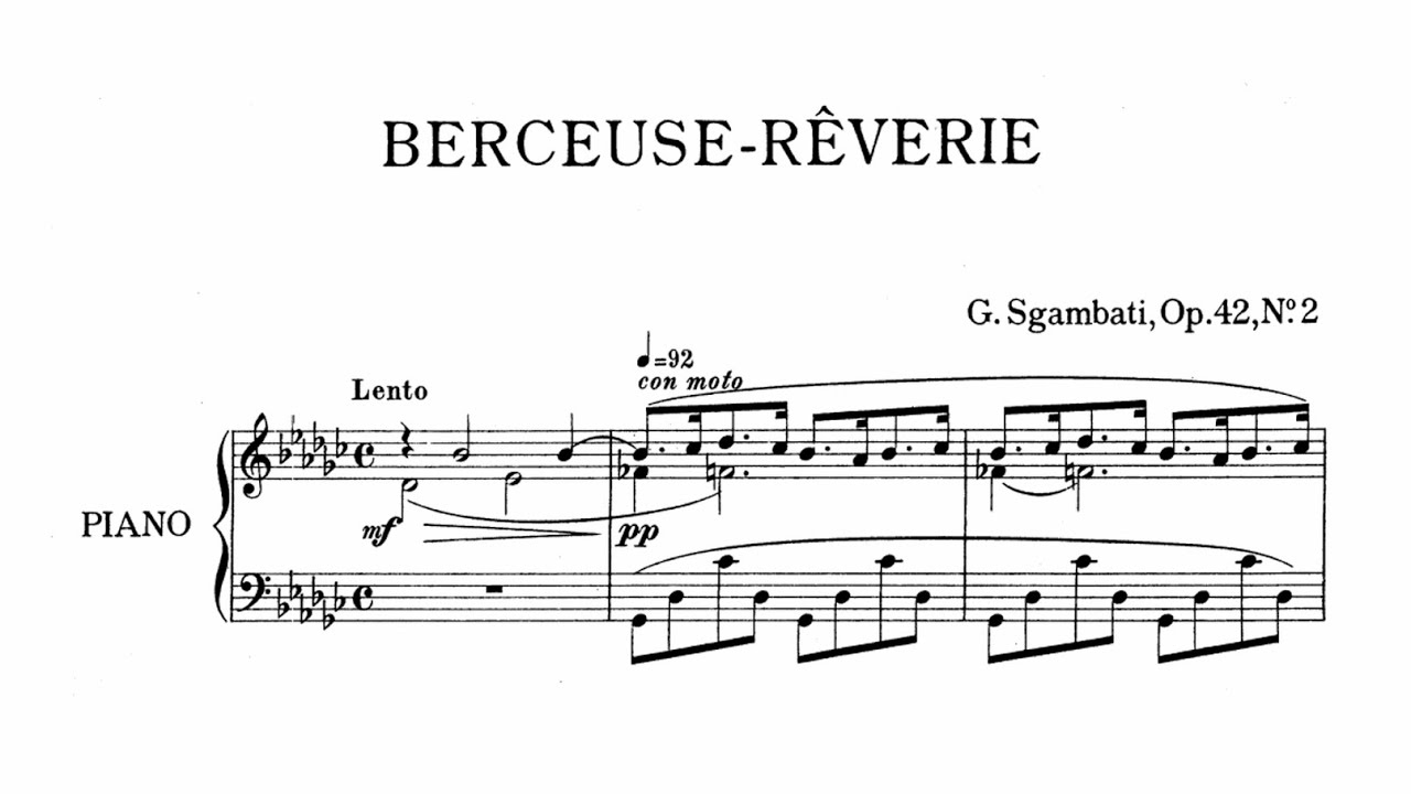 Sgambati: 3 Morceaux, Op.42 [Caramiello]