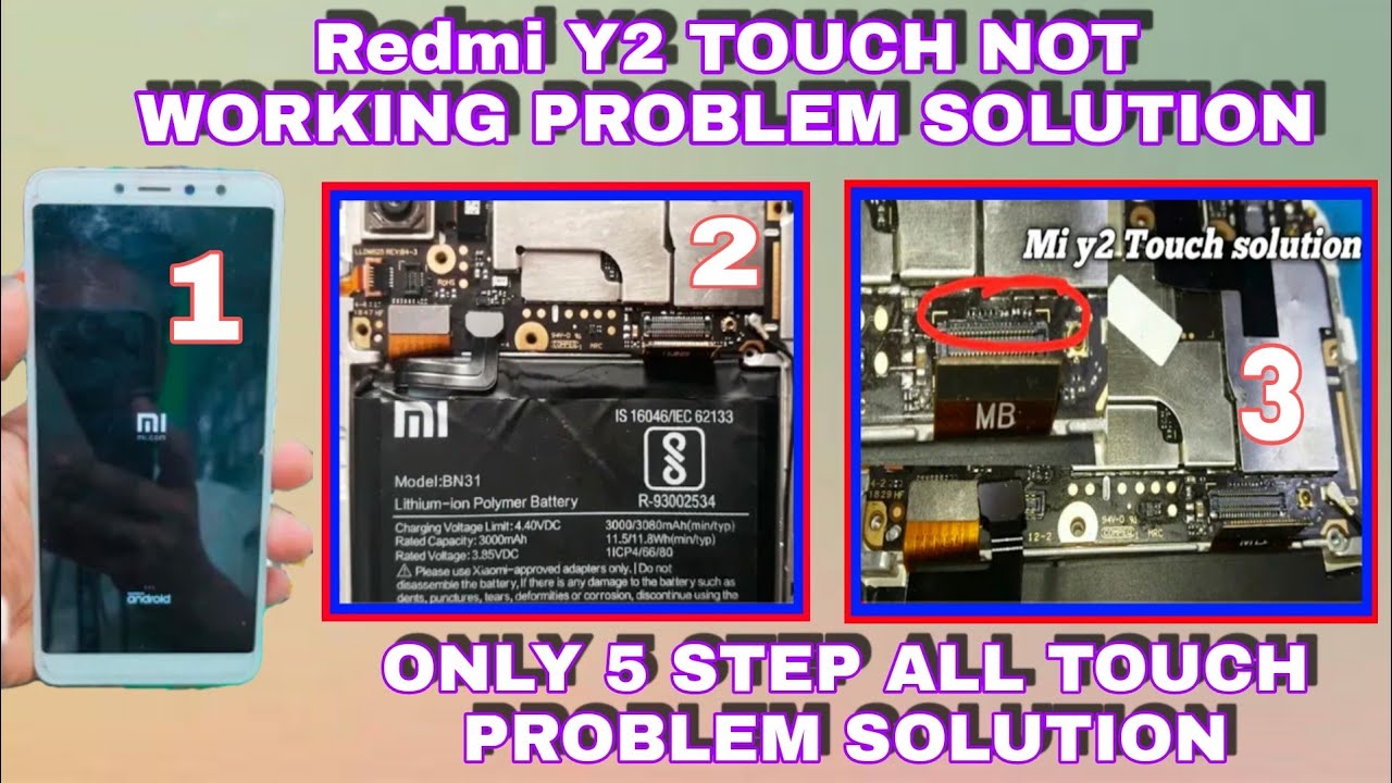 MI Y2 touch not working? Mi Y2 touch ic jumper? Mi y2 touch ic? Mi y2 touch not working solution? y2