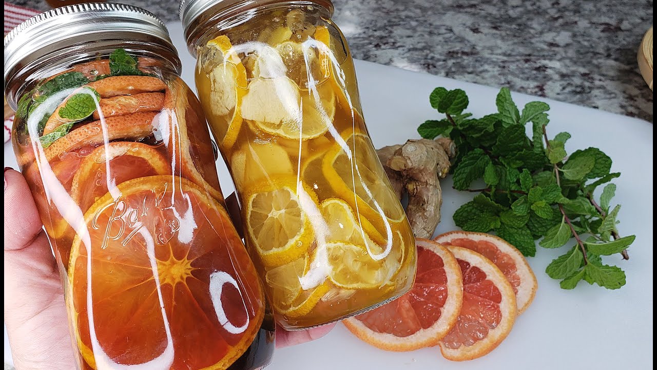HONEY CITRUS PRESERVE | Honey Lemon Ginger Tea |Grapefruit Mint Honey Tea