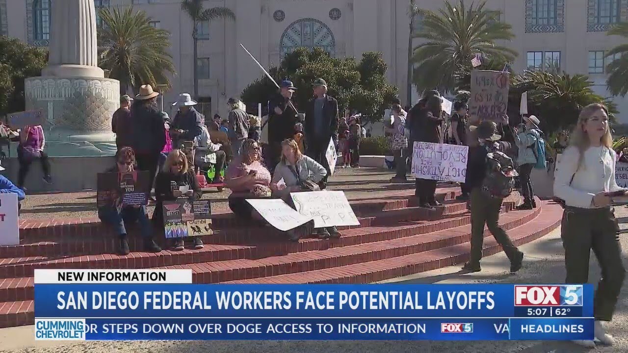 San Diego federal workers face potential layoffs
