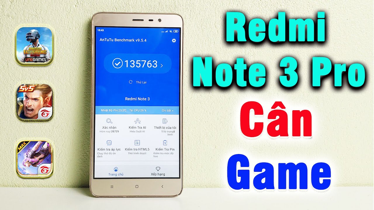 Chip Snap 650 trên Redmi Note 3 Pro hiện tại Cân GAME Ngon Giòn không ?
