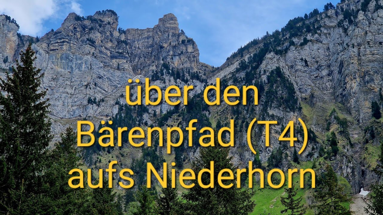 Vom Justistal über den Bärenpfad (T4) aufs Niederhorn - alpine Wanderung