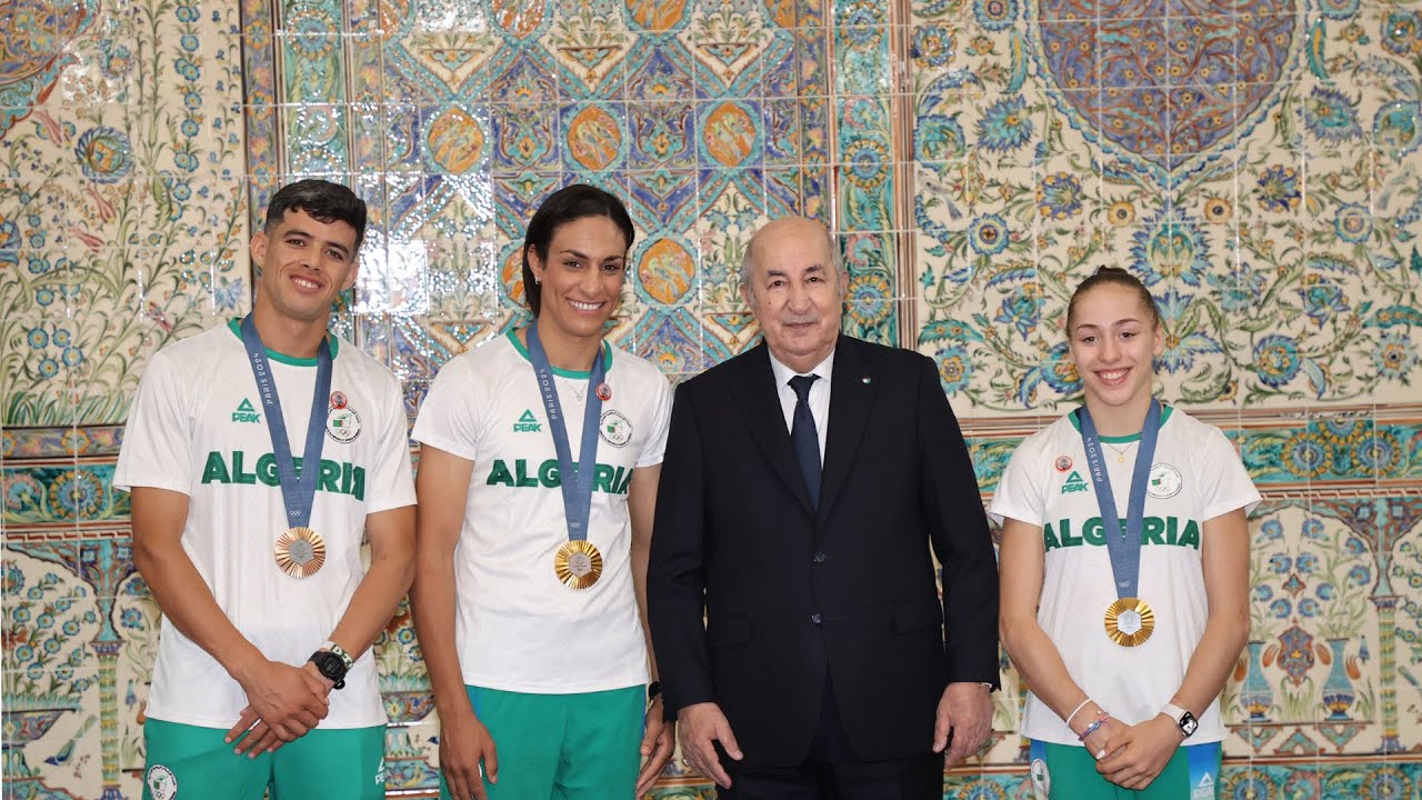 رئيس الجمهورية يكرّم أبطال الجزائر المتوّجين في الألعاب الأولمبية  باريس 2024