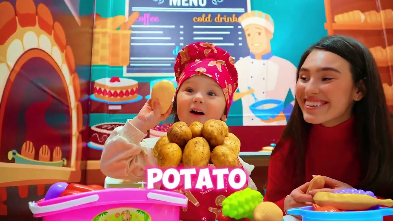 English for Kids with Louise | Cooking & Shopping Game