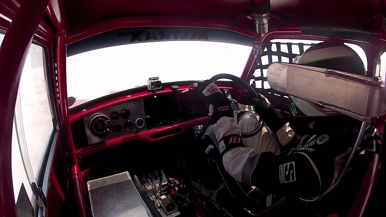 156mph in a 1964 Mini Cooper S at Bonneville Speedweek 2012 - raw footage.