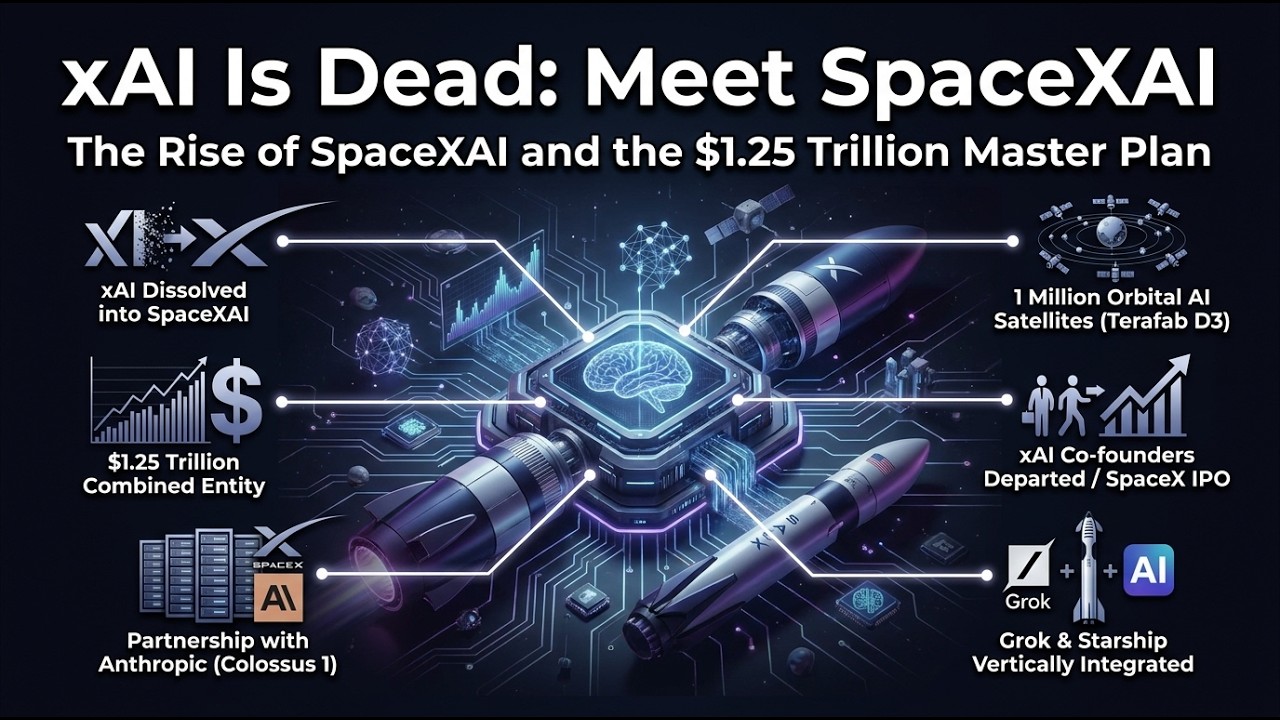 Илон Маск ликвидирует xAI! Взлет SpaceXAI и генеральный план стоимостью 1,25 триллиона долларов.