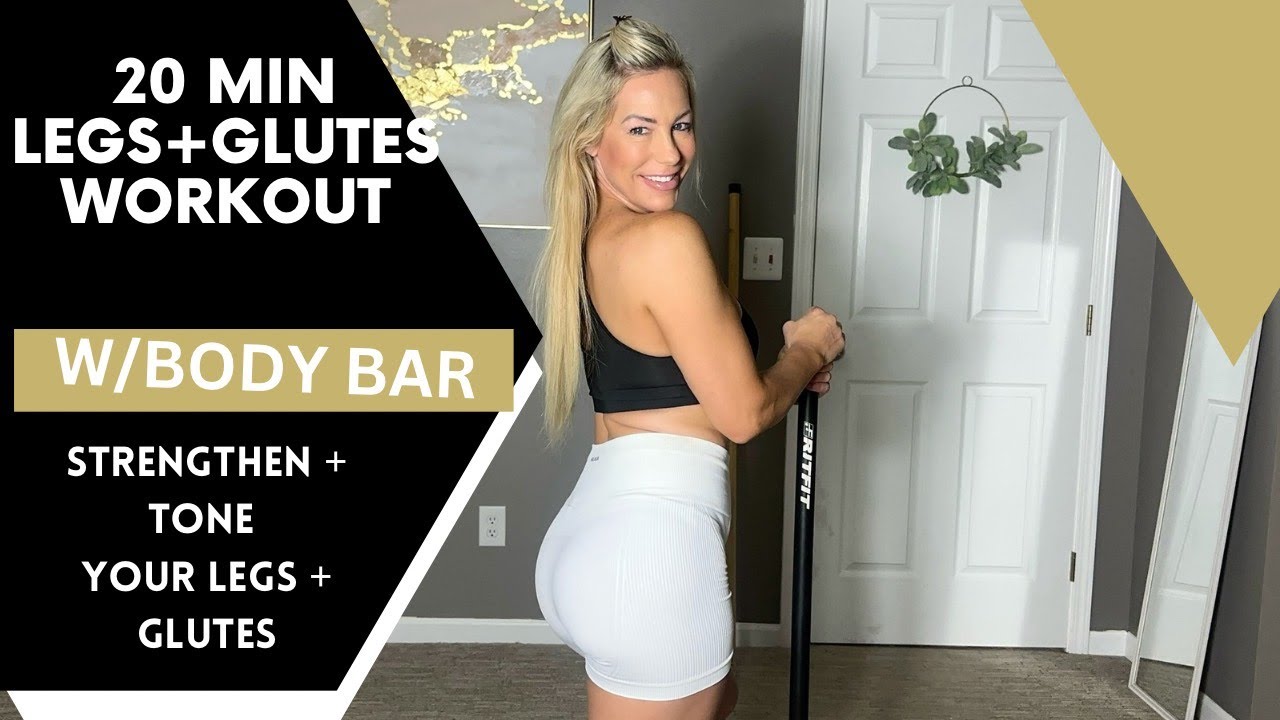 20 MIN TONED LEGS W/ BODY BAR WORKOUT | ULTIMATE LEG WORKOUT W/ RITFIT BODY BAR | INCLUDES WARMUP