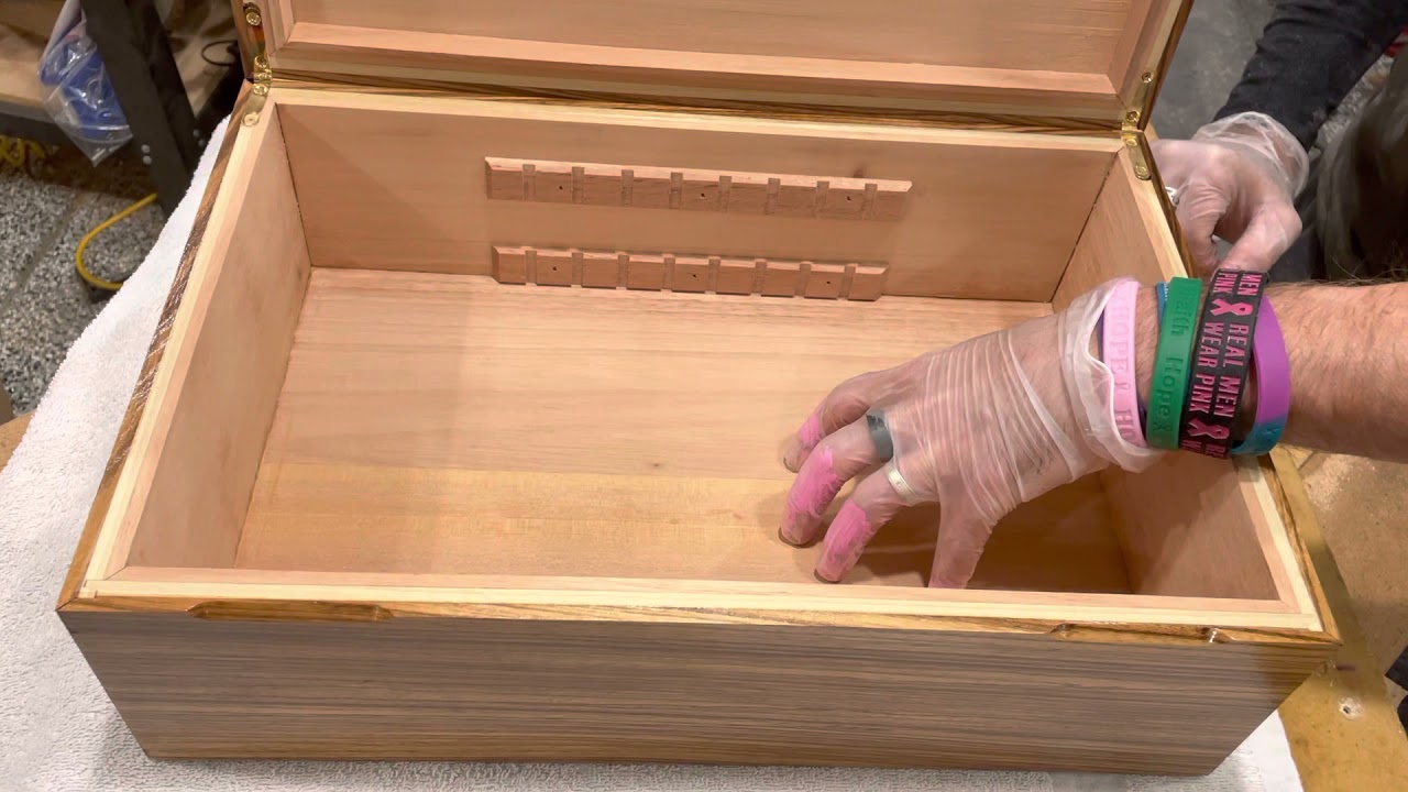 Zebra Build custom Humidor solid wood and 100% Spainish cedar lined