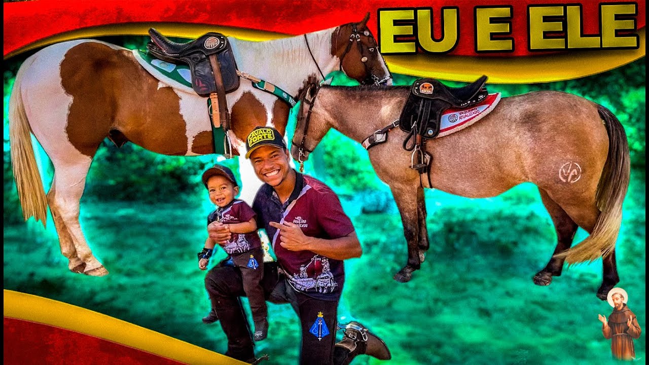 Eu e nosso Vaqueirinho a cavalo