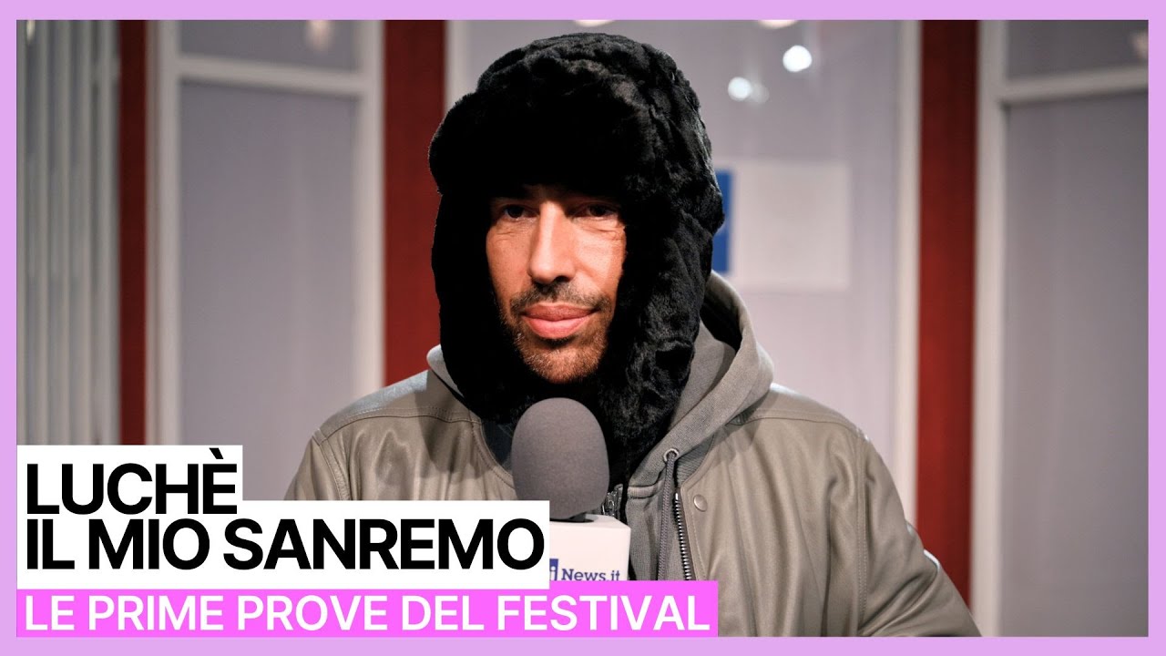 Sanremo 2026 -  Luchè alle prove con l'orchestra