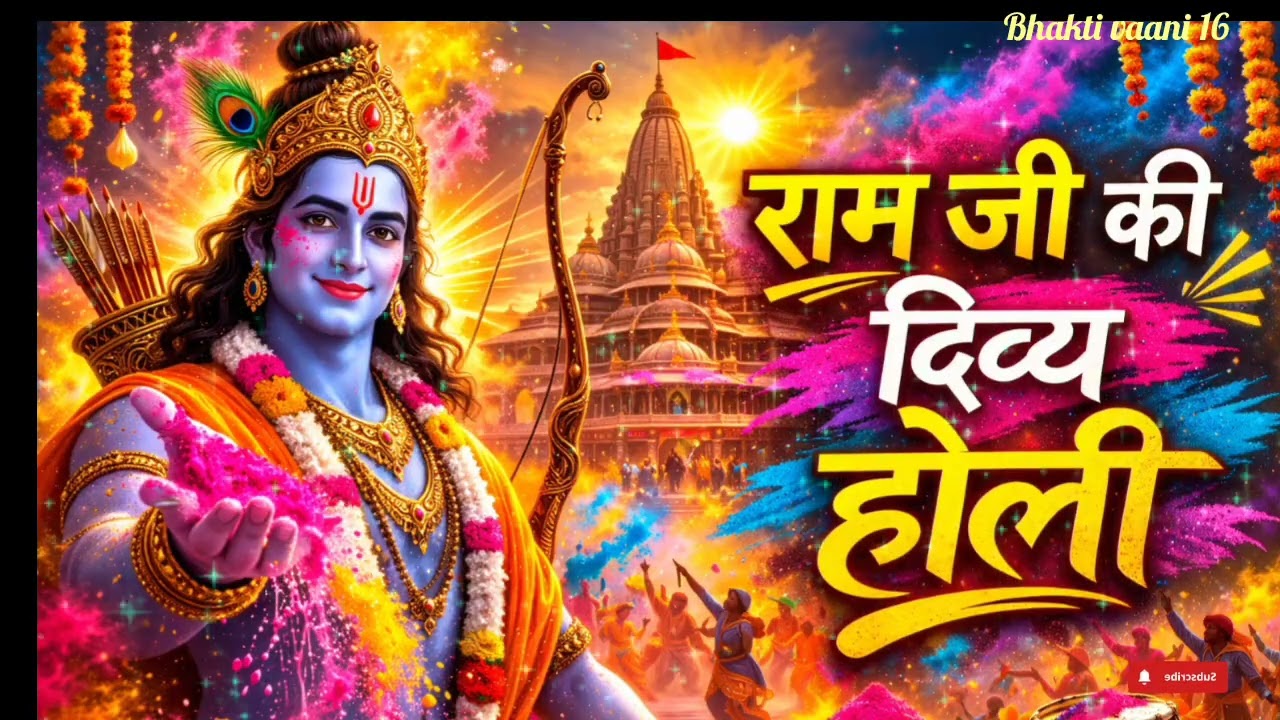 Holi Special 2026 | राम रंग में भीगी आज होली 🌸 | Shri Ram Bhakti Geet | New Ram Bhajan |
