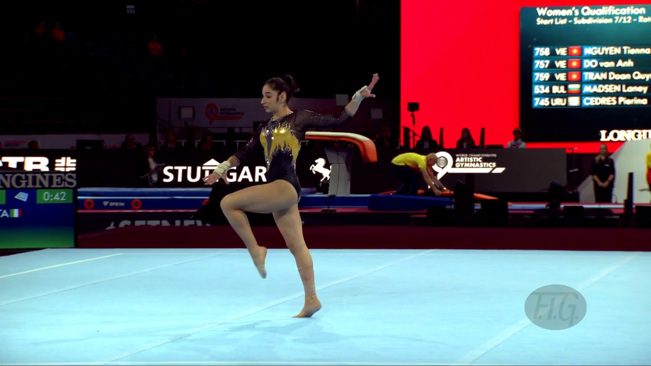 IORIO Elisa (ITA) - 2019 Artistic Worlds, Stuttgart (GER) - Qualifications Floor Exercise