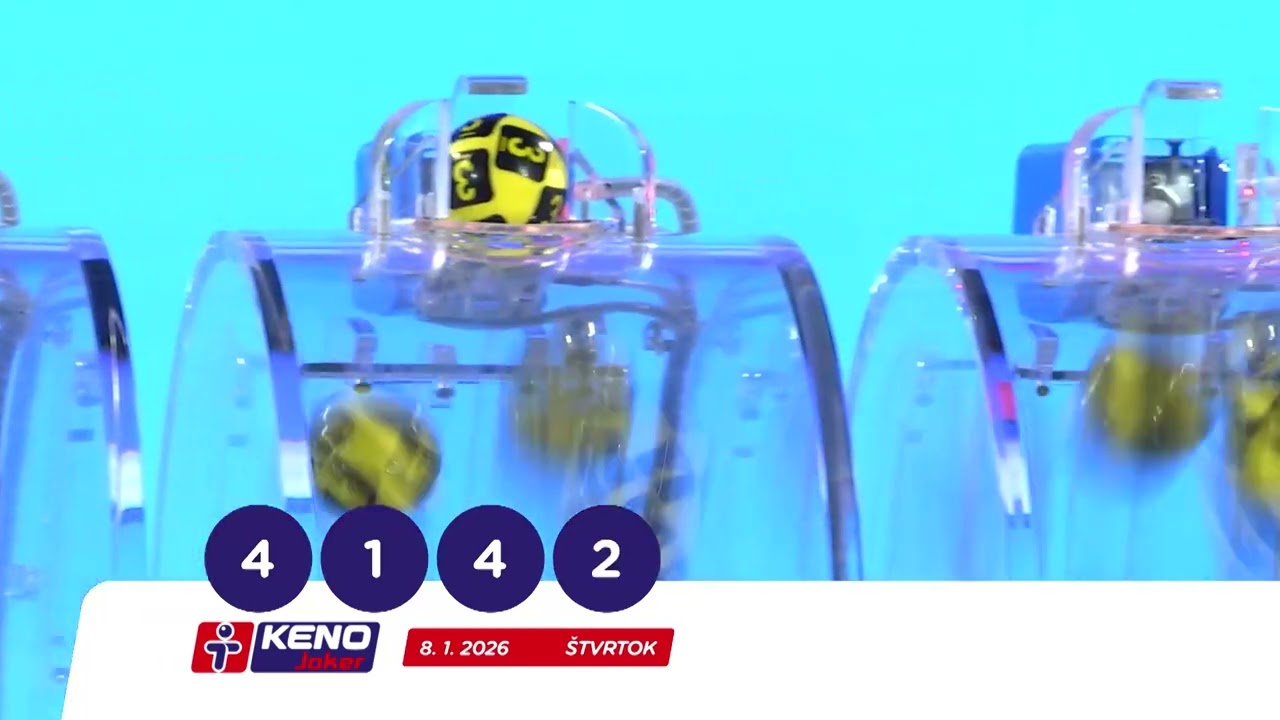 Žrebovanie TIPOS 08. 01. 2026 - KENO 10, V&scaron;etko alebo nič