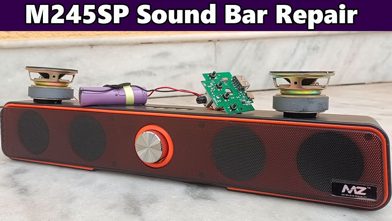 M245SP Sound Bar Not Turning On.  MZ ब्लूटूथ स्पीकर चालू नहीं हो रहा है.
