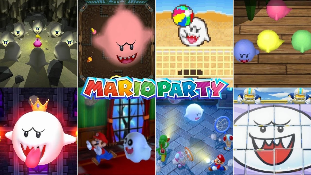 Evolution Of Boo & Peepa Minigames In Mario Party Games [1998-2018]