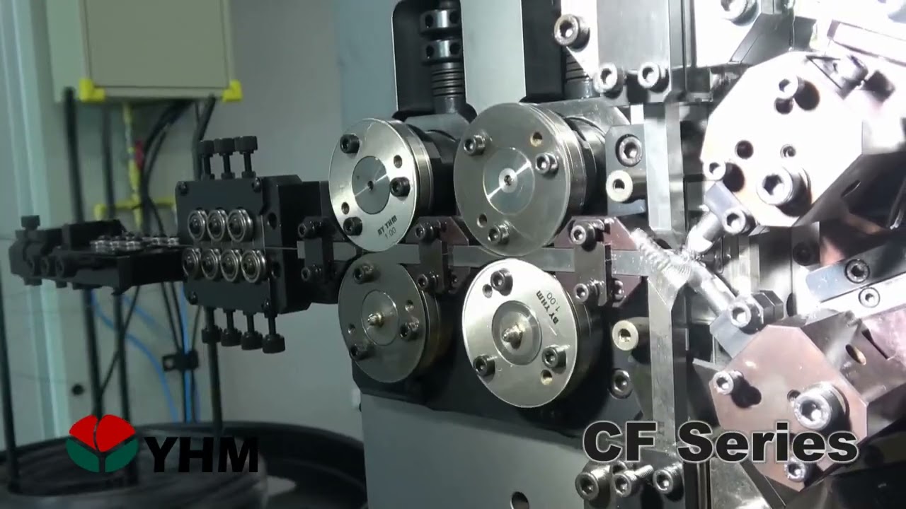 Resorte de compresión W.D1.0mm｜Máquina de Resorte de Compresión CNC CF-320｜YHM