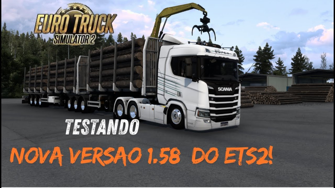 Testando a Nova Versao Do Ets2  V1.58  Mapa Original!