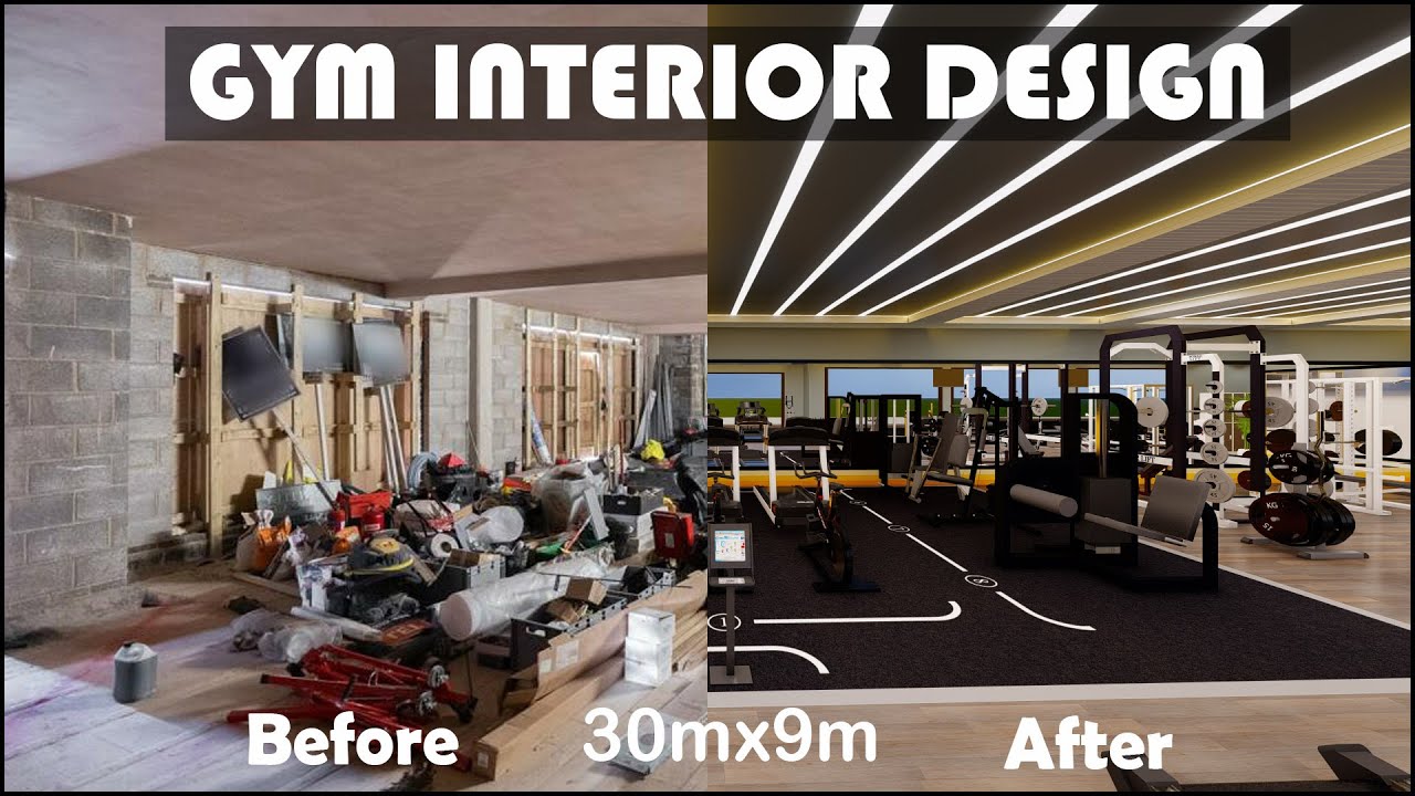 Modern Fitness Center Design | Gym Walkthrough | Fitness Center Design | Interior Design (30mx9m)