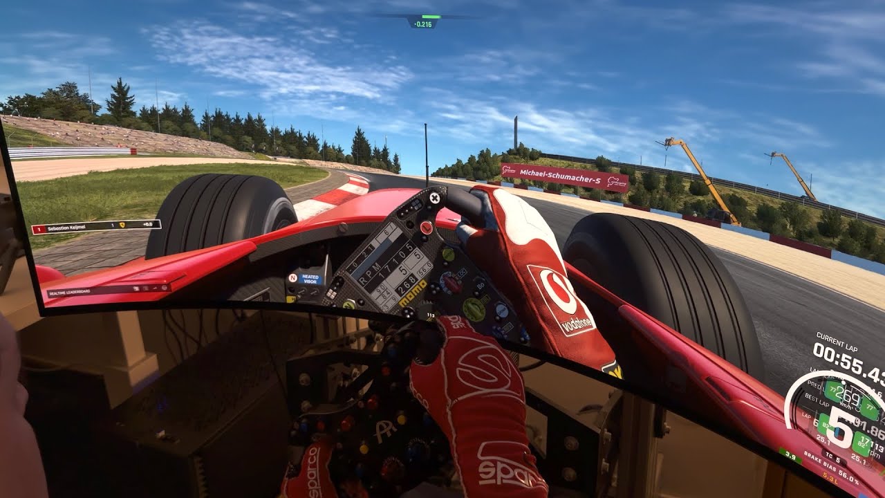 Assetto Corsa Evo v0.4 Ferrari F1 F2004 @ Nurburgring GP 20Nm SimuCube Direct Drive FFB Gameplay