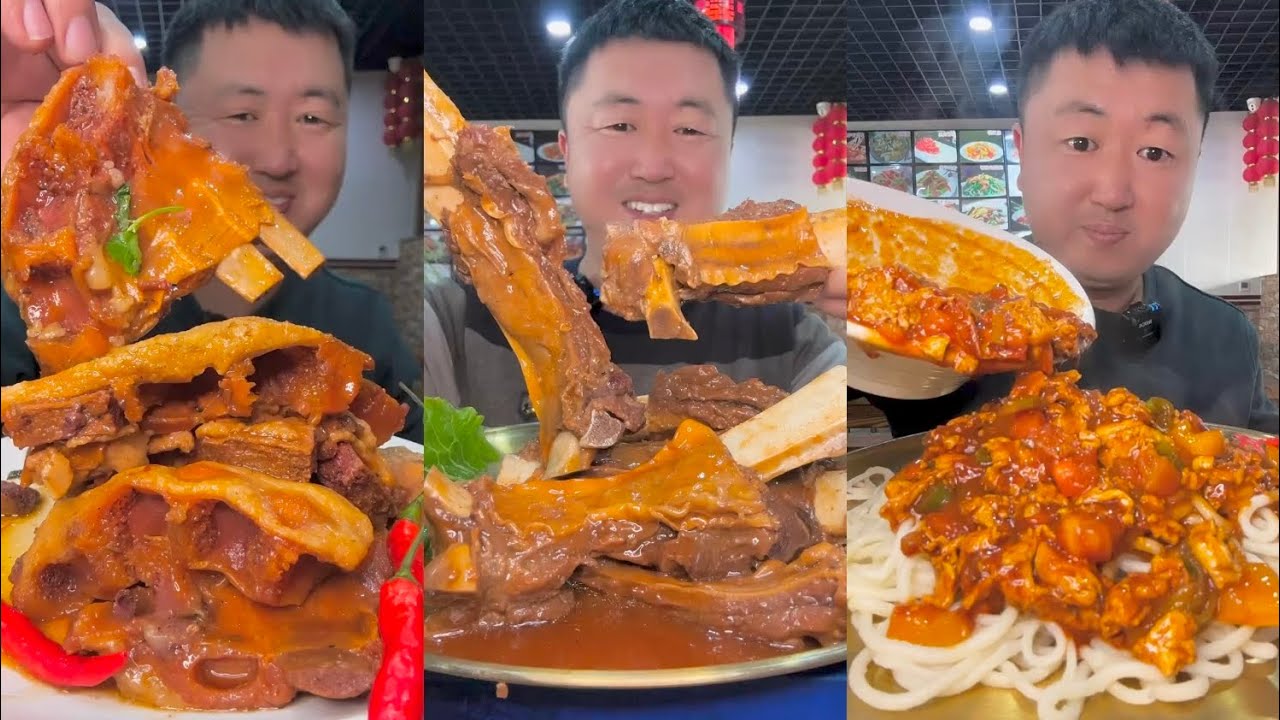 Spicy Spicy 🔥🔥🔥🔥🔥 Stir Fried Tomatoes Noodles Pork Ribs 