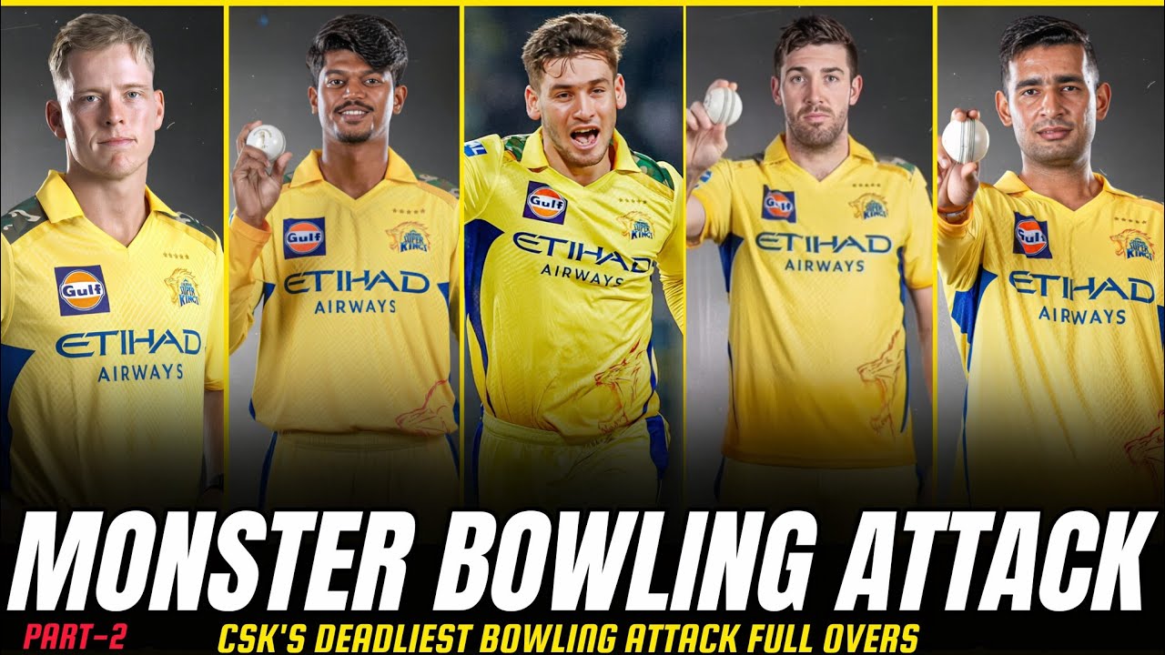 CSK'S DEADLIEST BOWLING ATTACK FULL OVERS 🥵