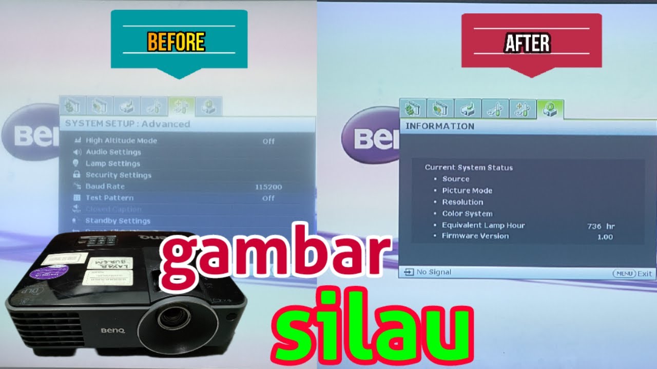 cara memperbaiki proyektor gambar buram