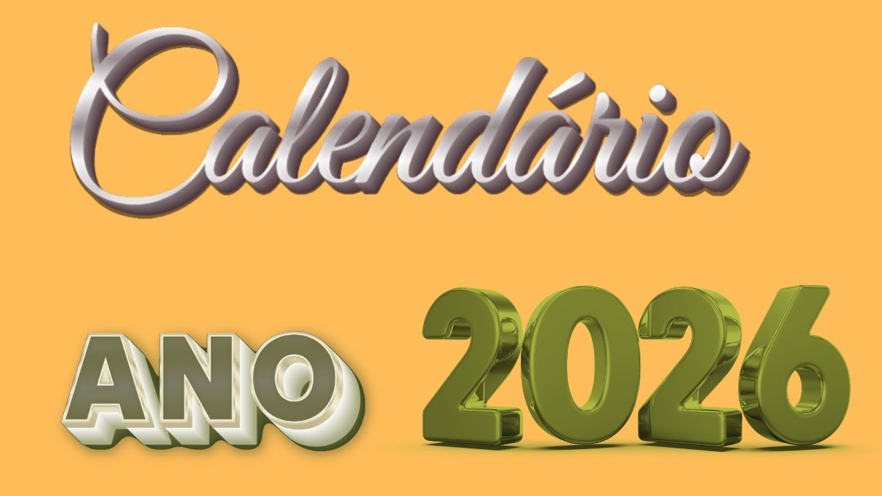 CALENDÁRIO DO ANO 2026
