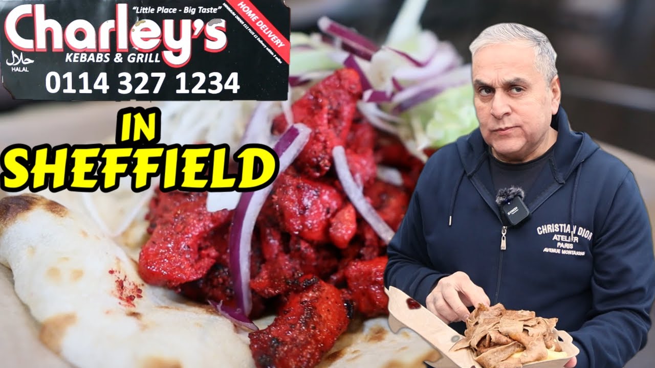 Charley's Kebab n Grill Infirmary Rd Sheffield: донер-кебаб и курица тикка