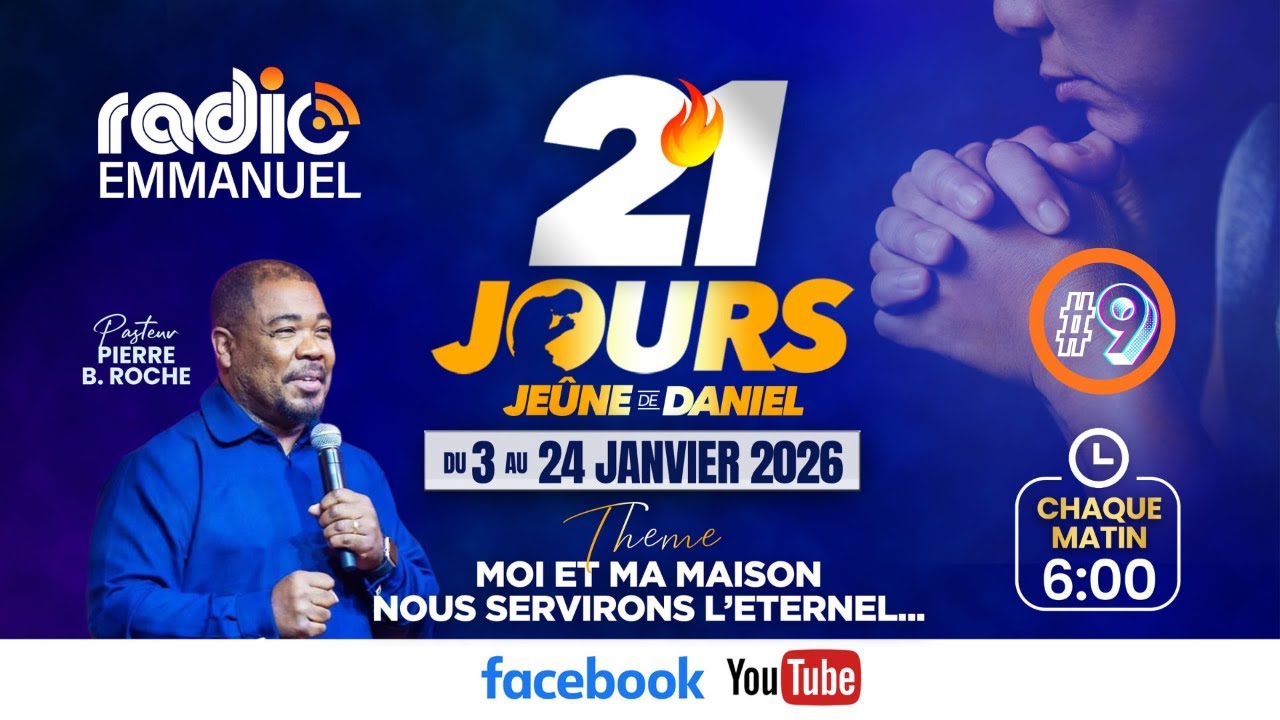 JEÛNE DE DANIEL | KÔMANDE MATEN'W | JOUR #9 | RADIO EMMANUEL | PIERRE BINSE ROCHE