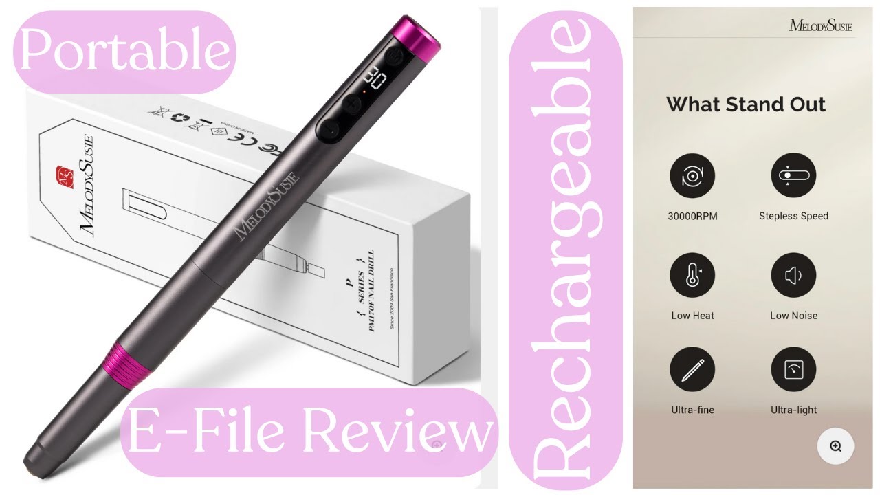 Review Of The MelodySusie PM170F Efile | Nail Prep For Press Ons