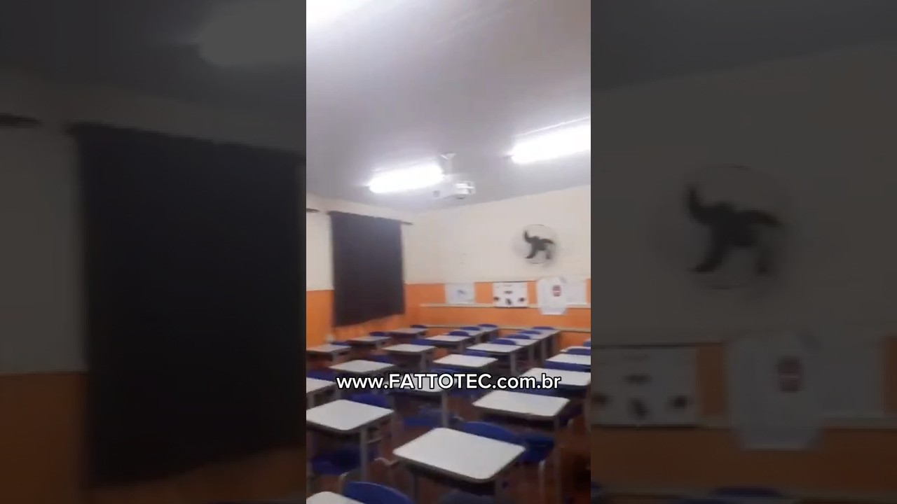 Kit de som ambiente setorizado para escola vídeo do cliente Daniel