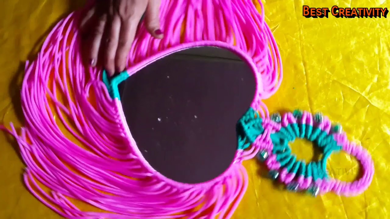 Easy Macrame Mirror Wall Hanging | Macrame Mirror